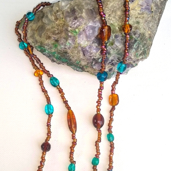Glass Bead Necklace - Picture 1 of 4